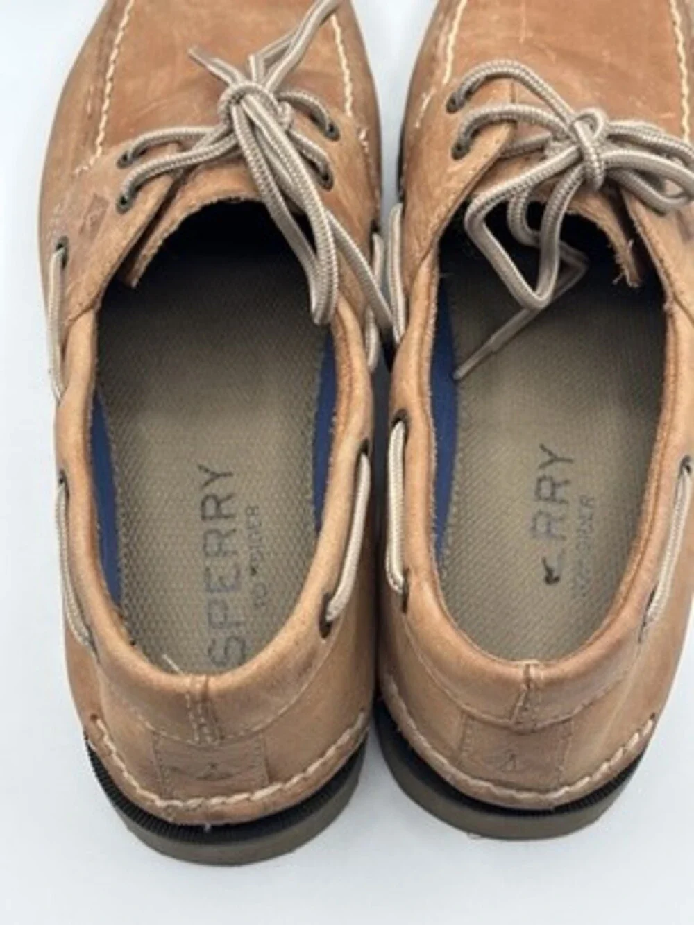Sperry Top Sider Brown Leather Boat Shoes Men's US 10.5M 0777894 Casual